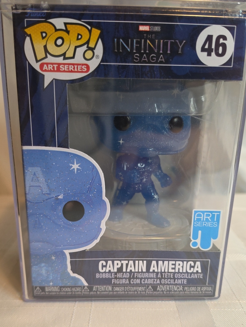 Funko Pop! Art Series Captain America - Sparkling Blue